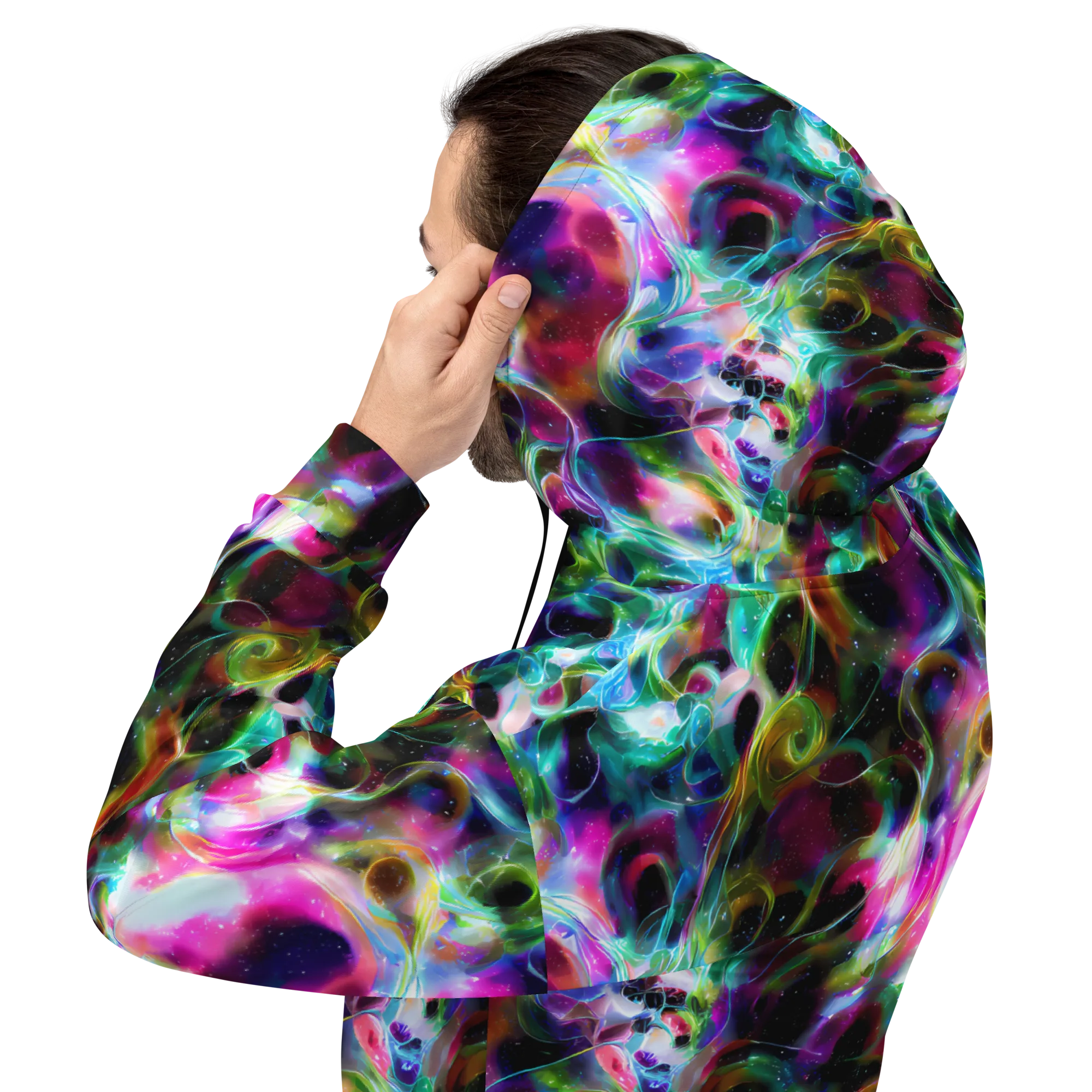 Starfire Marble on Hoodie — Back