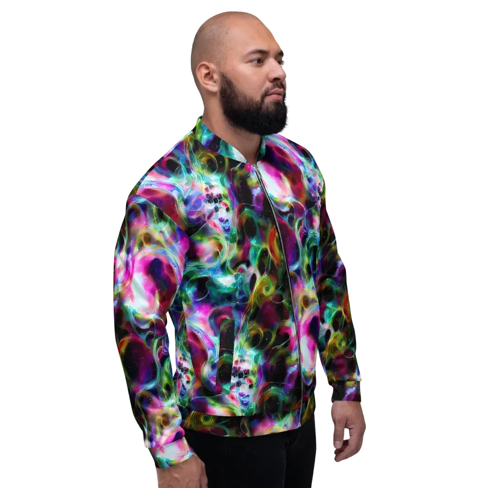 Starfire Marble on Bomber Jacket — Right