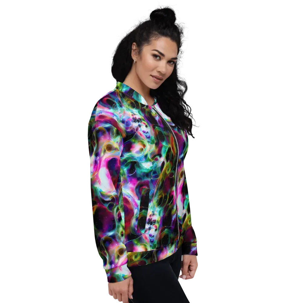 Starfire Marble on Bomber Jacket — Right