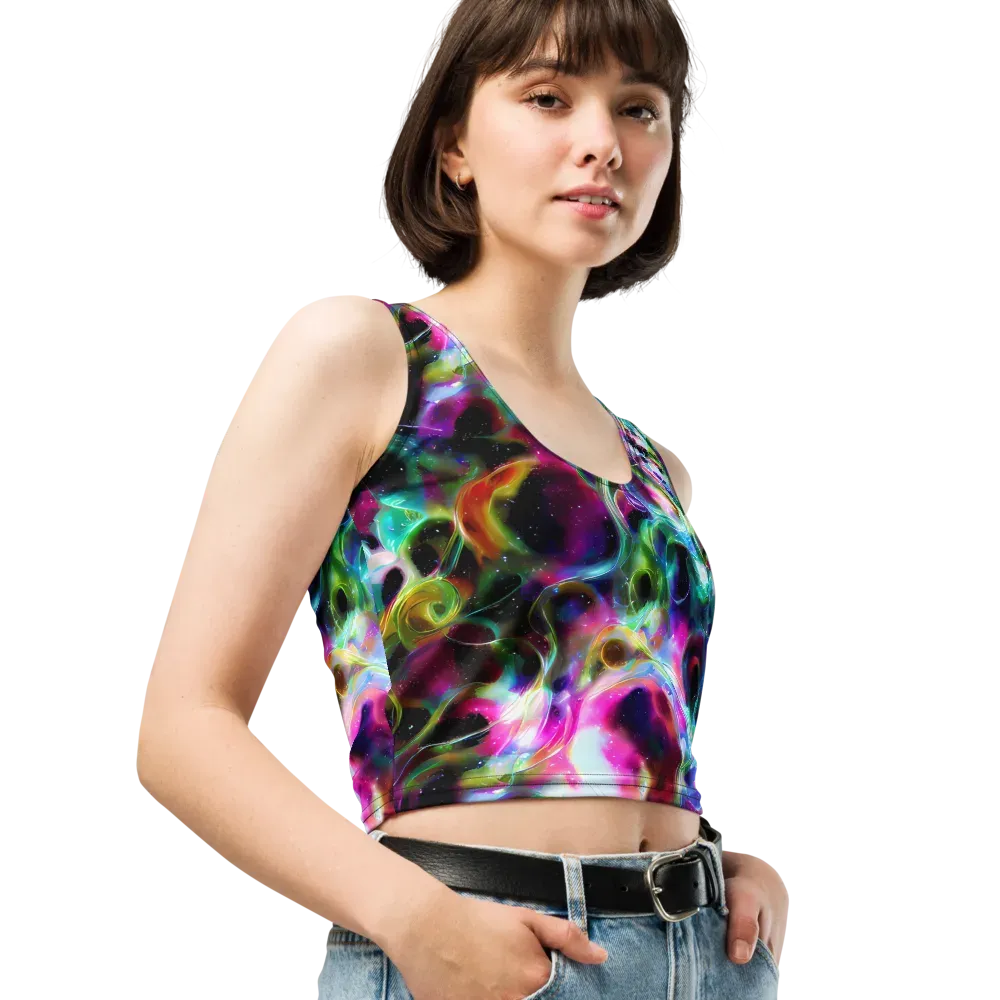 Starfire Marble on Crop Top — Right Front