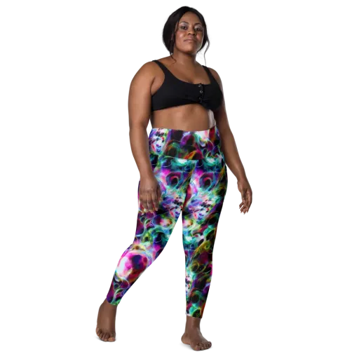 Starfire Marble on a Leggings with Pockets