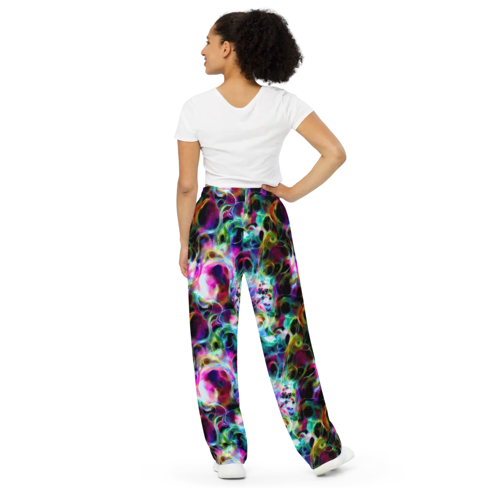 Starfire Marble on Wide-Leg Pants — Back