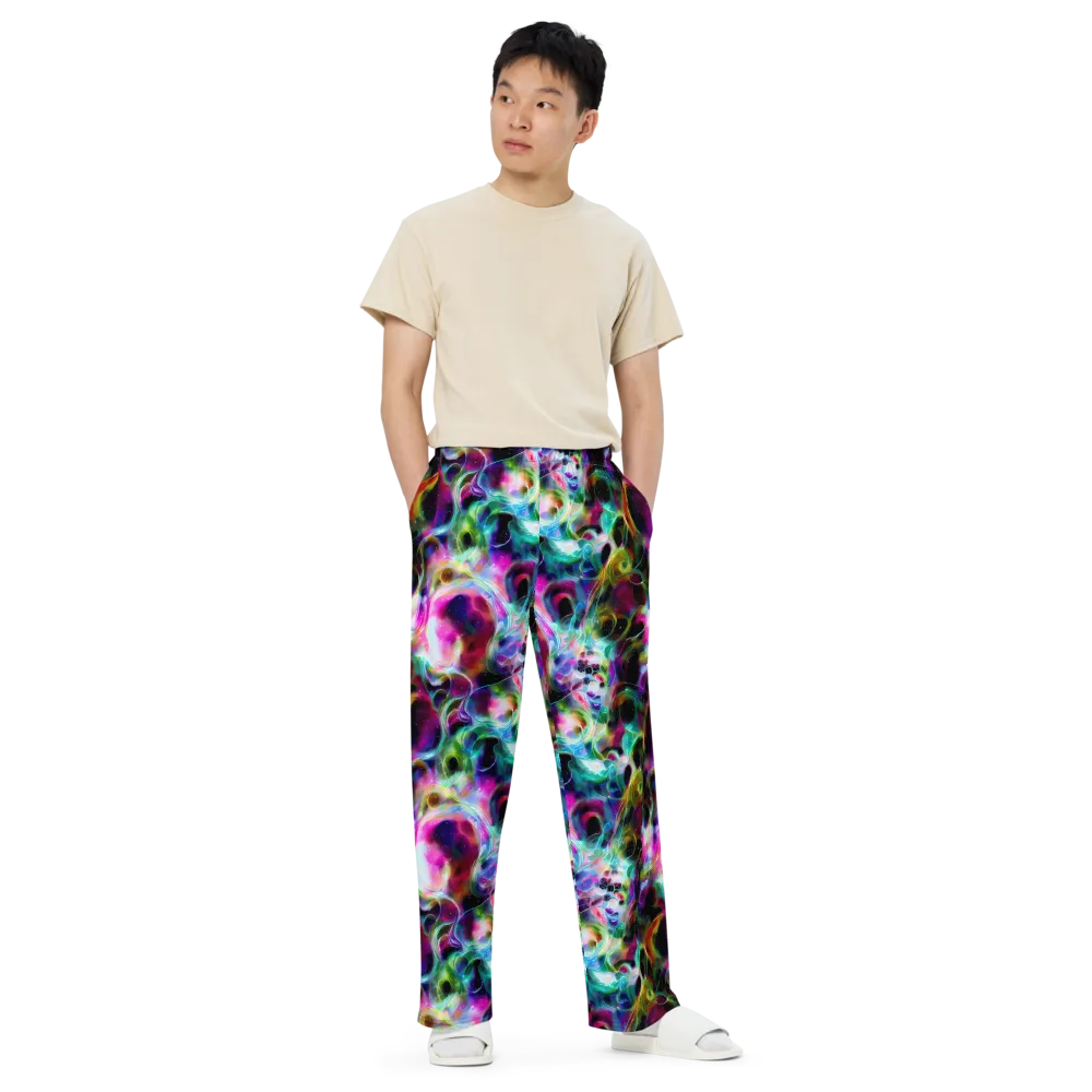 Starfire Marble on Wide-Leg Pants — Front