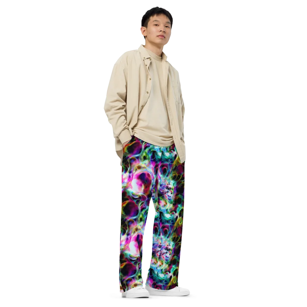 Starfire Marble on Wide-Leg Pants — Right Front