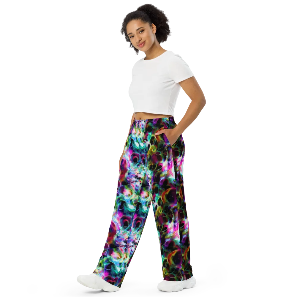 Starfire Marble on Wide-Leg Pants — Left Front