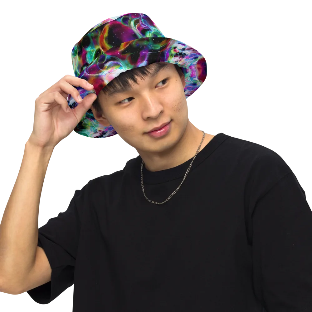 Starfire Marble on Reversible Bucket Hat — Front Inside