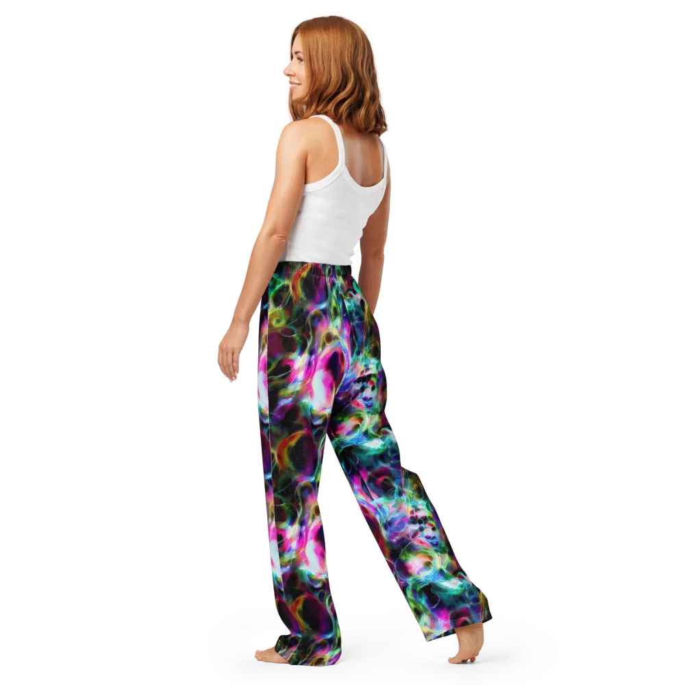Starfire Marble on Women's Pajama Pants — Back