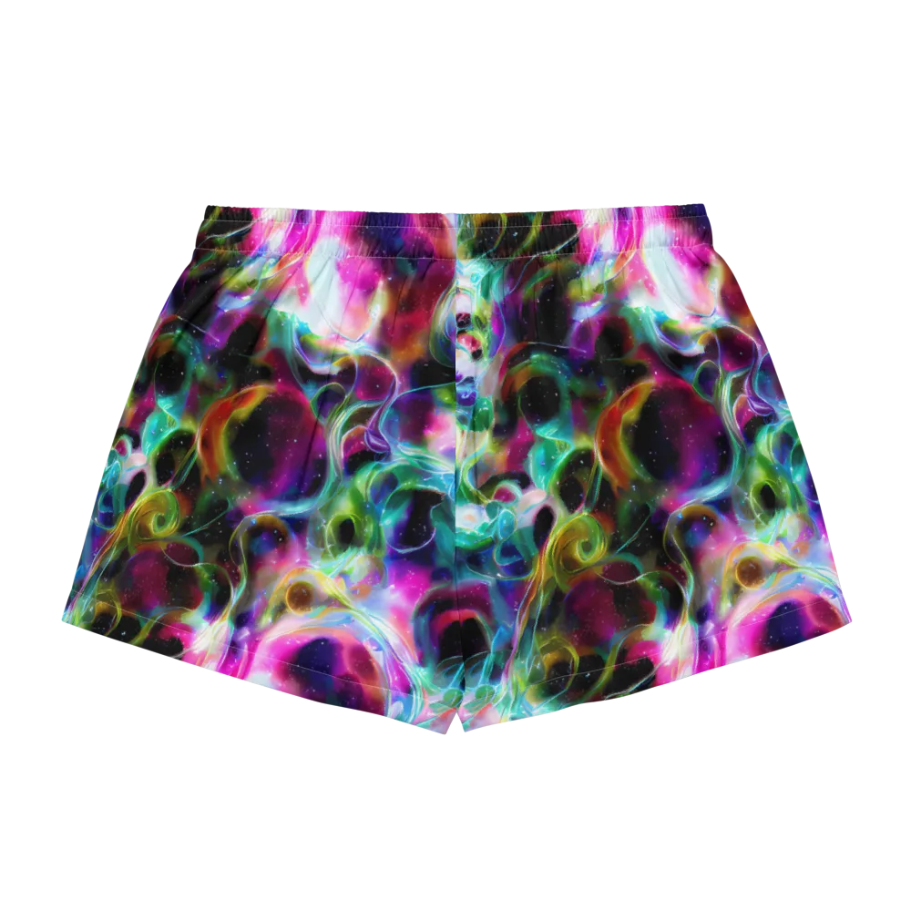 Starfire Marble on Women's Pajama Shorts — Back