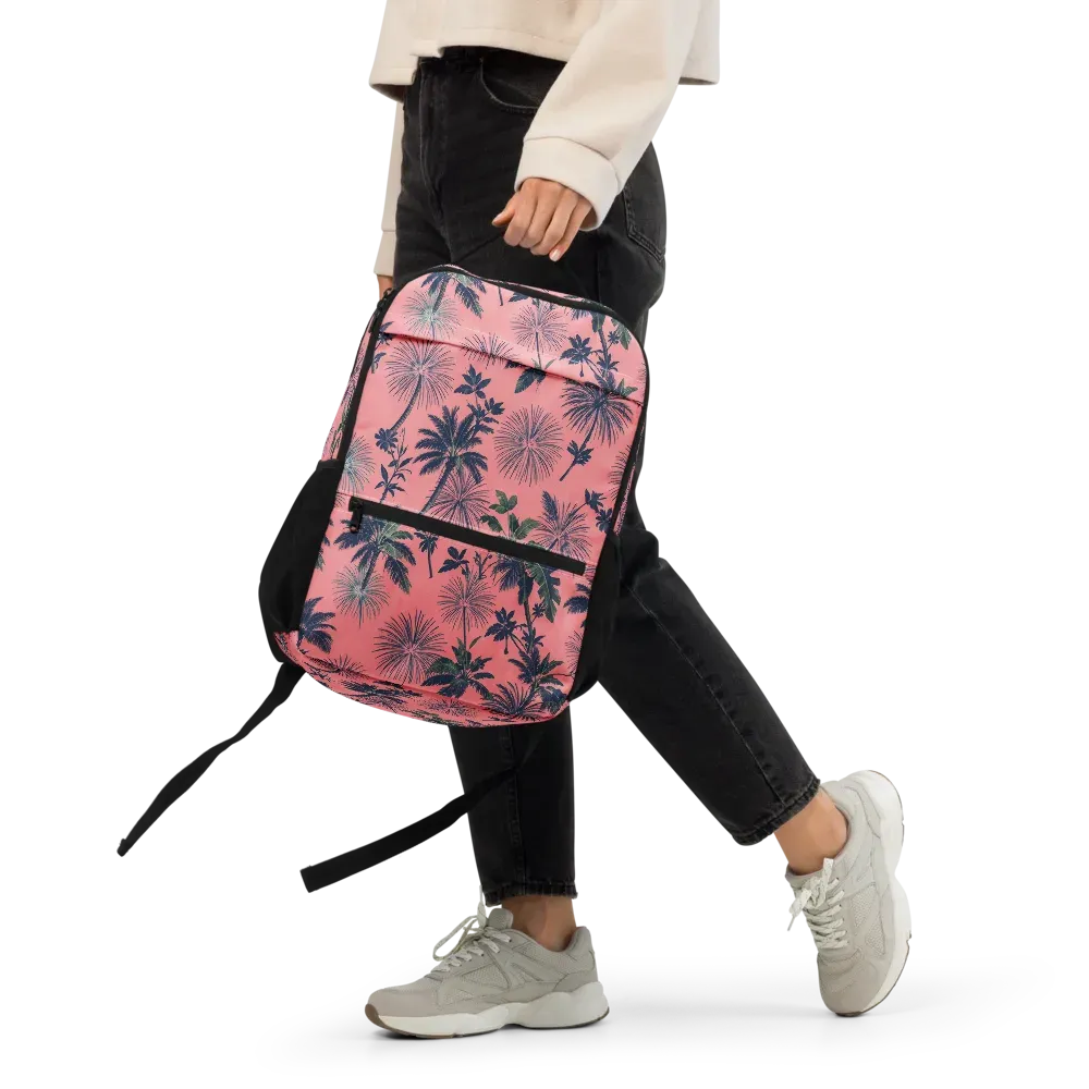 Coral Reverie on Utility Backpack — Front