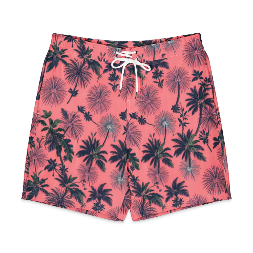 Coral Reverie on Men's Board Shorts — Front