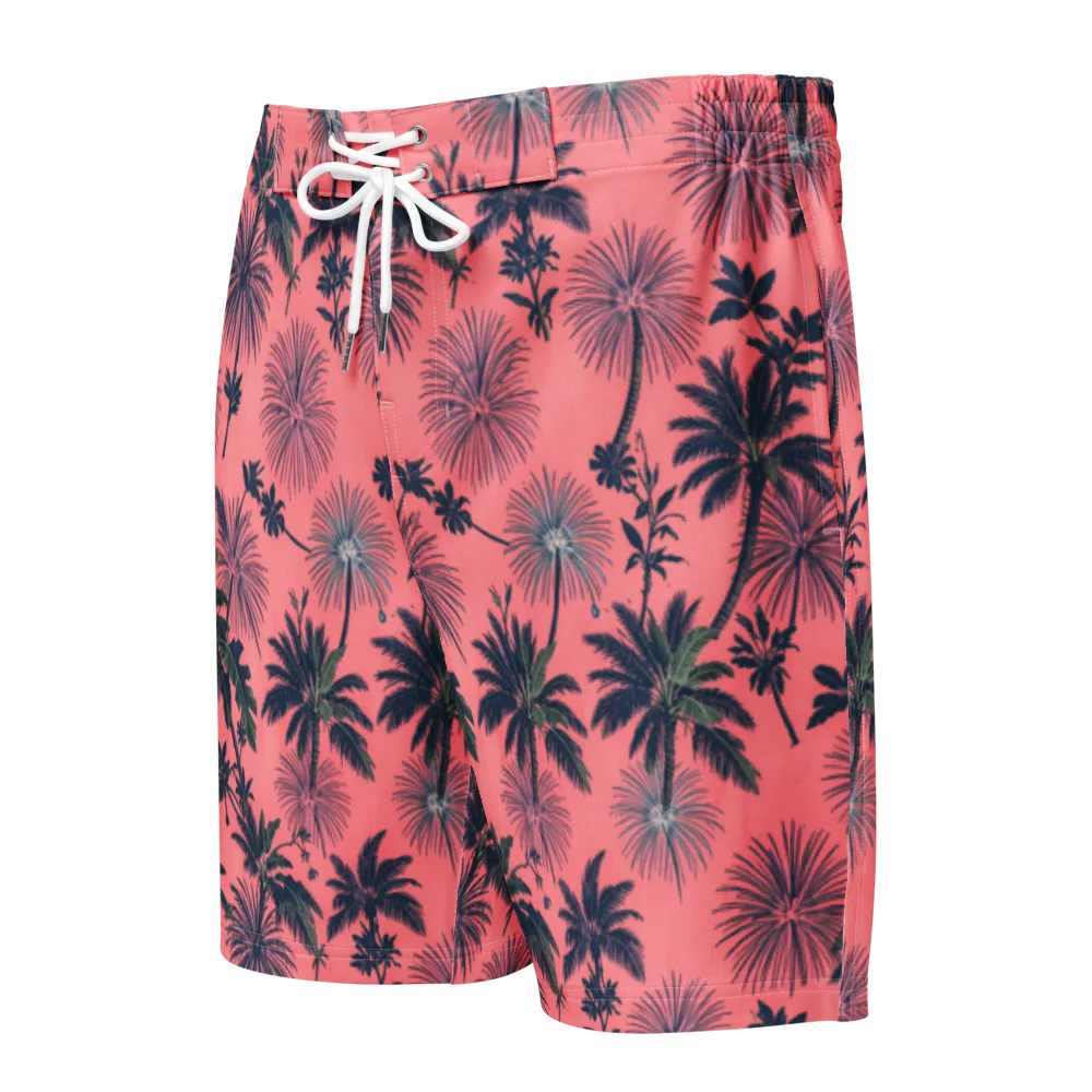 Coral Reverie on Men's Board Shorts — Front