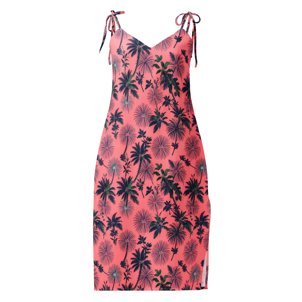 Coral Reverie on Slip Dress — Front