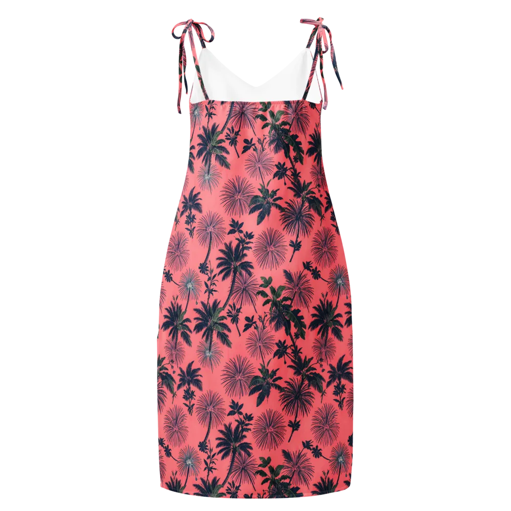 Coral Reverie on Slip Dress — Back