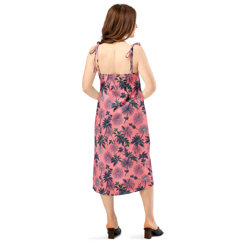 Coral Reverie on Slip Dress — Back