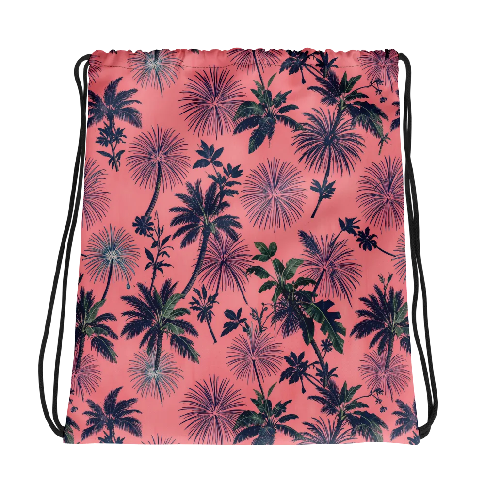 Coral Reverie on Drawstring Bag — Photo