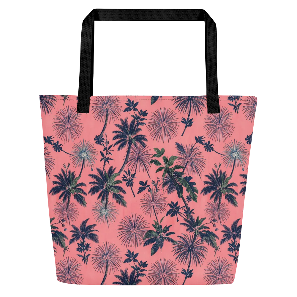 Coral Reverie on Large Tote Bag W/ Pocket — Front
