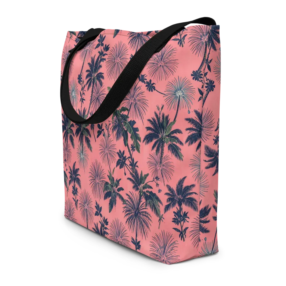Coral Reverie on Large Tote Bag W/ Pocket — Front