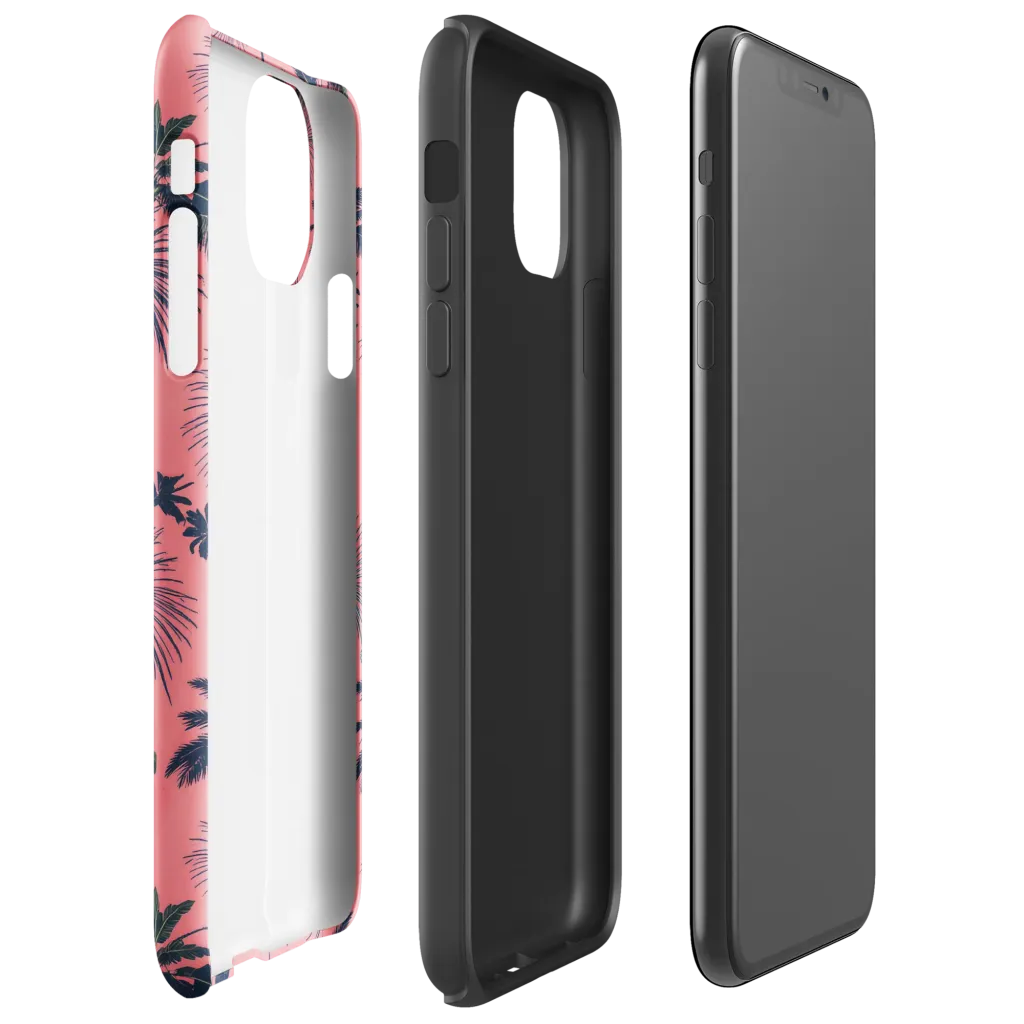 Coral Reverie on Tough Case for iPhone® — Right