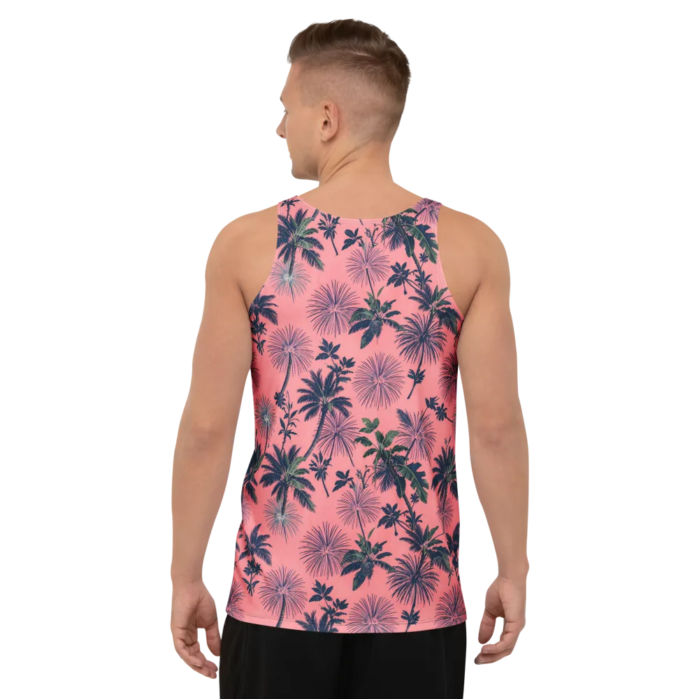 Coral Reverie on Men's Tank Top — Back
