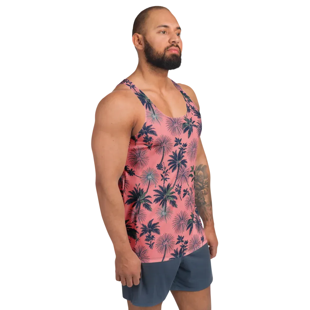 Coral Reverie on Men's Tank Top — Right Front