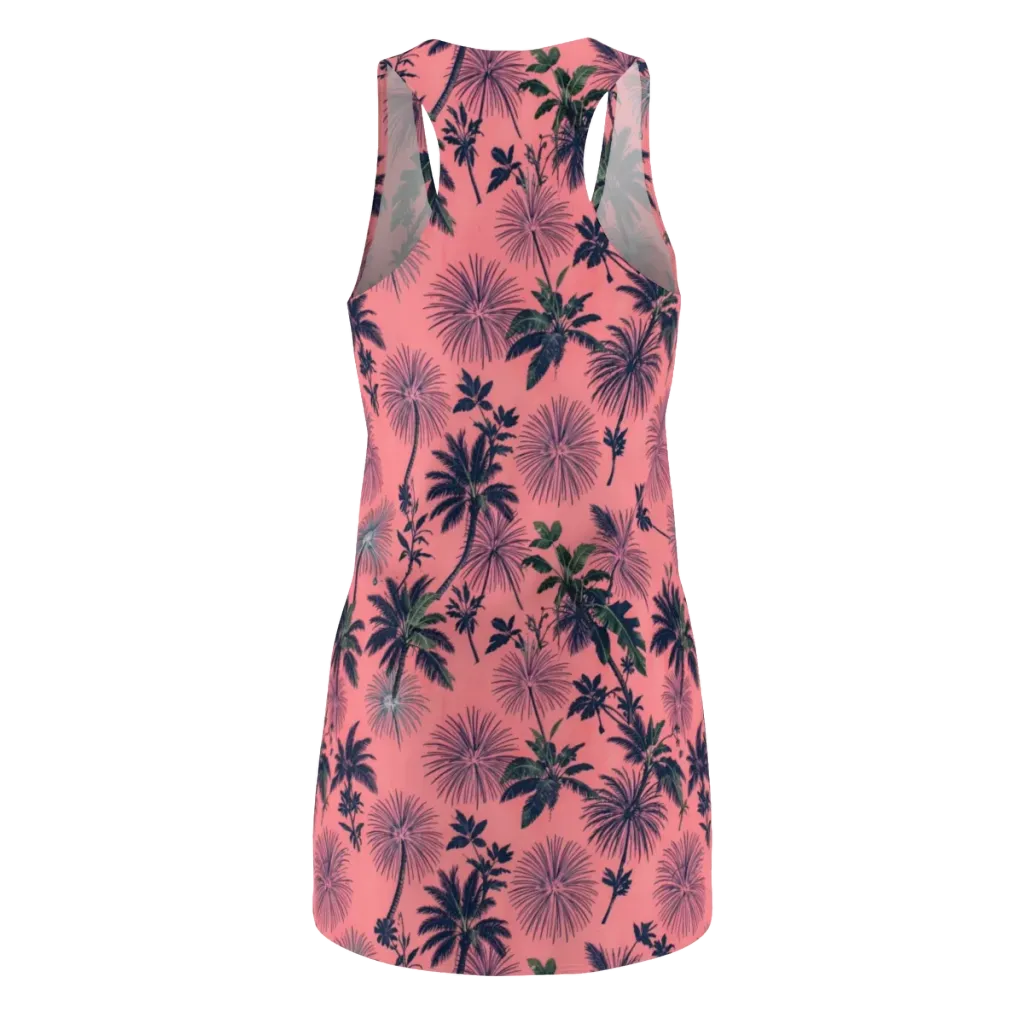Coral Reverie on Racerback Dress — Back