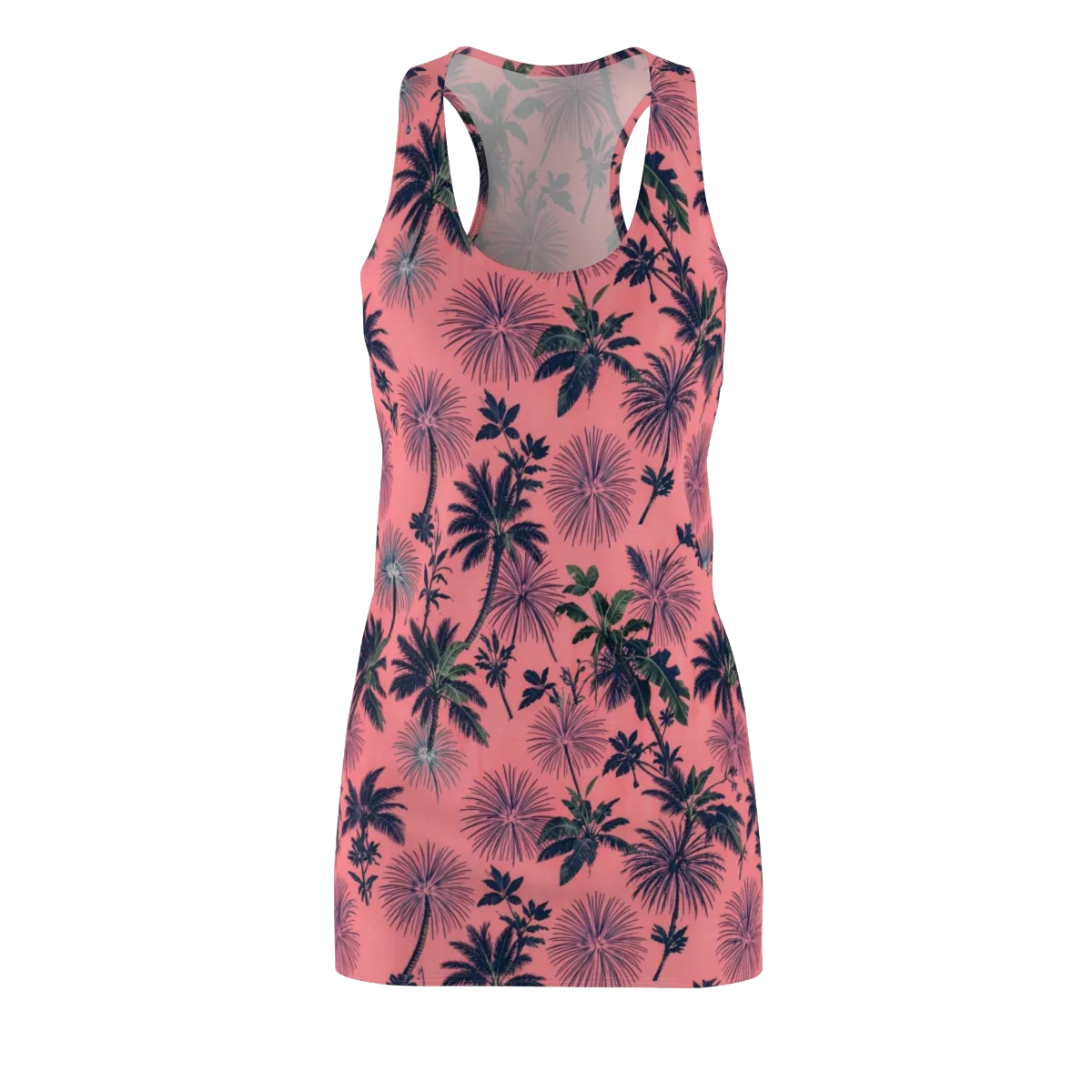 Coral Reverie on Racerback Dress — Front