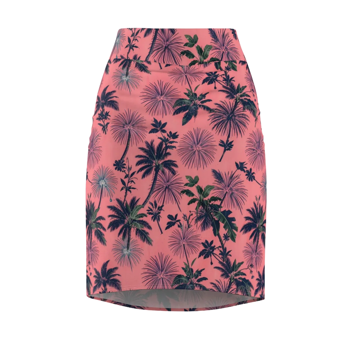 Coral Reverie on Pencil Skirt — Front
