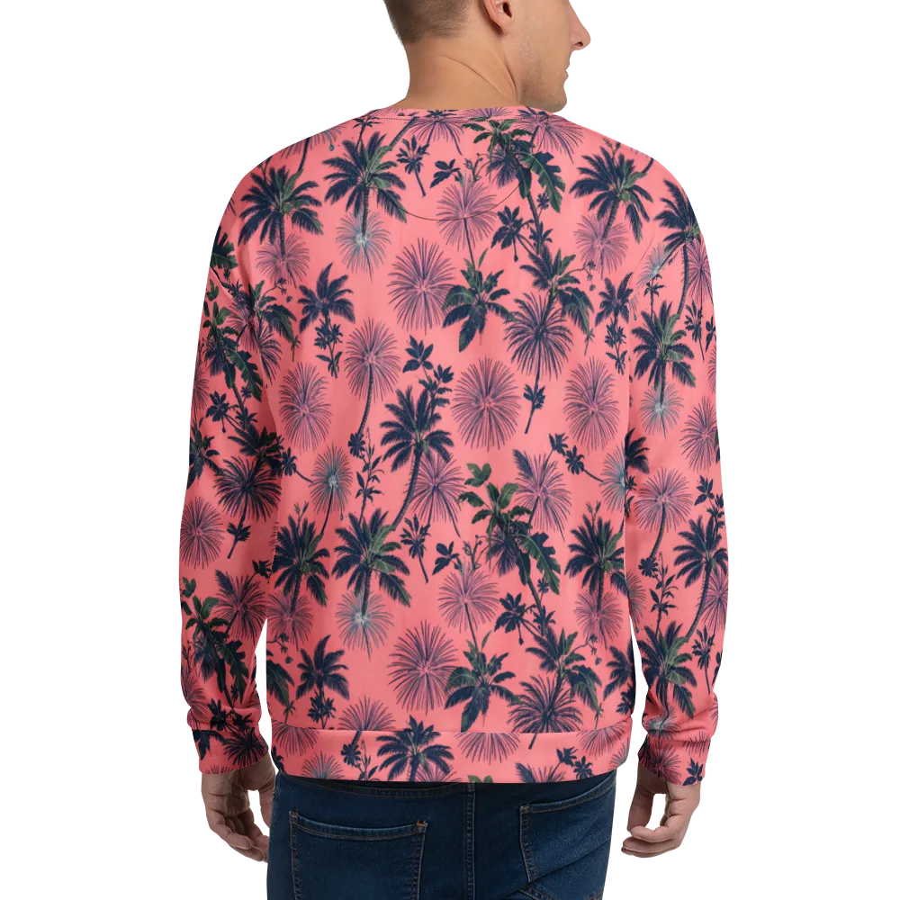 Coral Reverie on Sweatshirt — Back