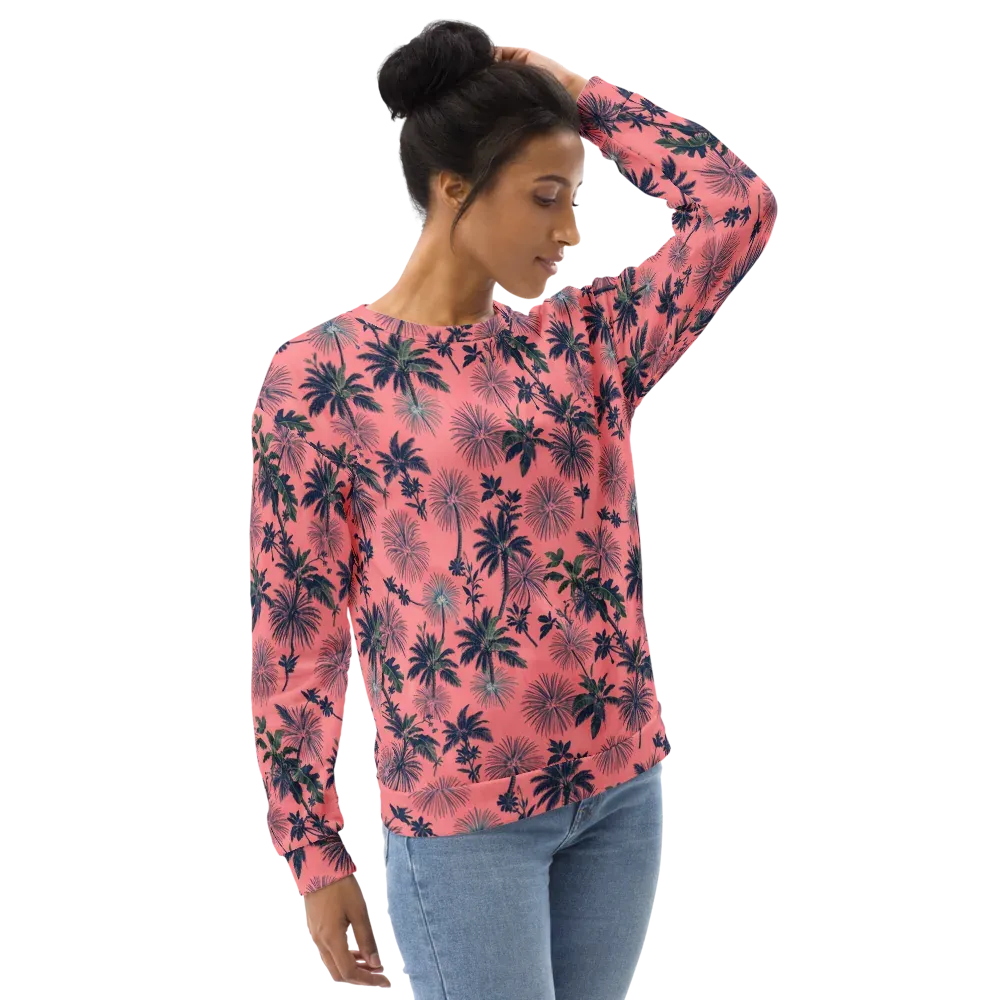 Coral Reverie on Sweatshirt — Right Front