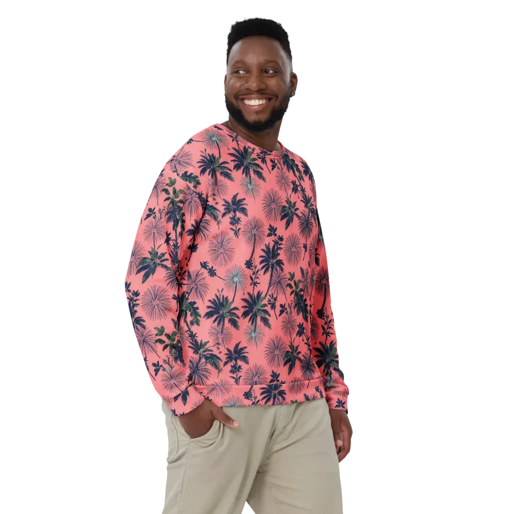 Coral Reverie on Sweatshirt — Front