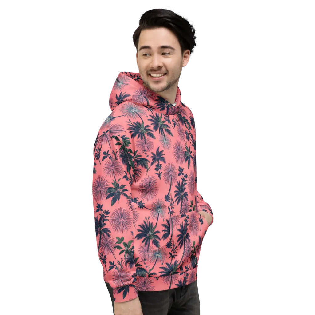 Coral Reverie on Hoodie — Right