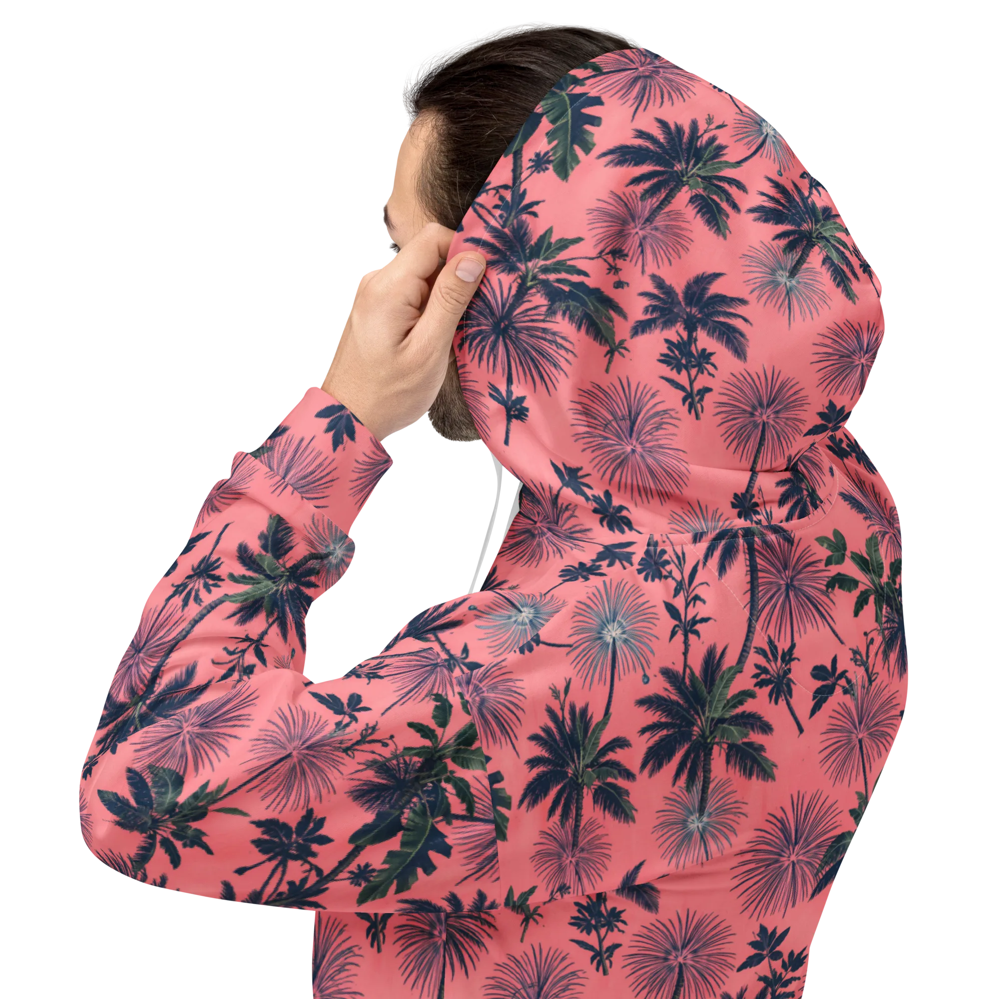 Coral Reverie on Hoodie — Back