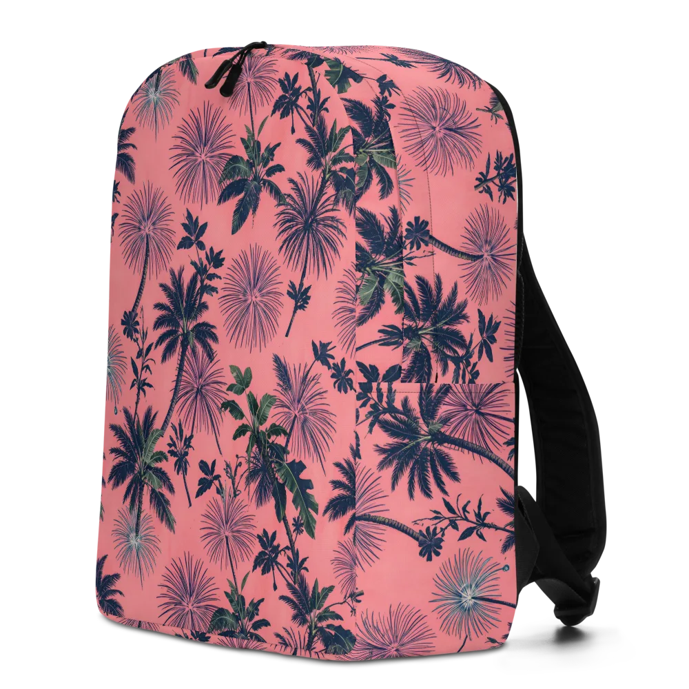 Coral Reverie on Minimalist Backpack — Left