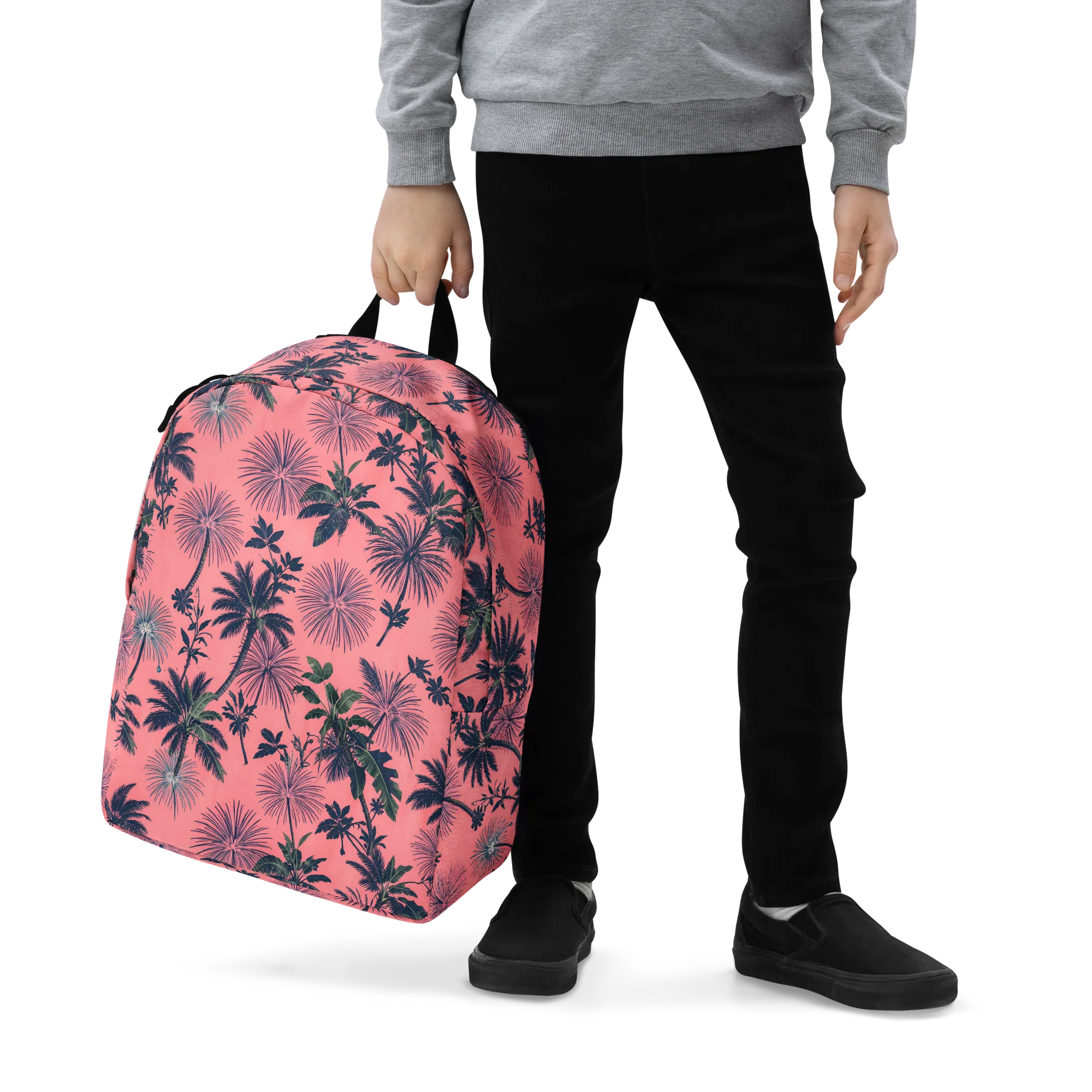 Coral Reverie on Minimalist Backpack — Zoomed-in