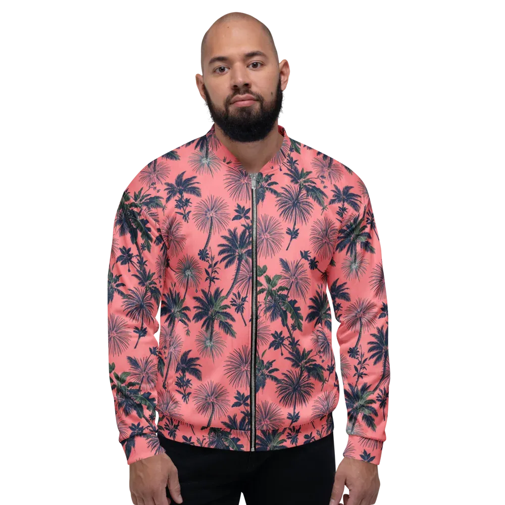 Coral Reverie on Bomber Jacket — Front