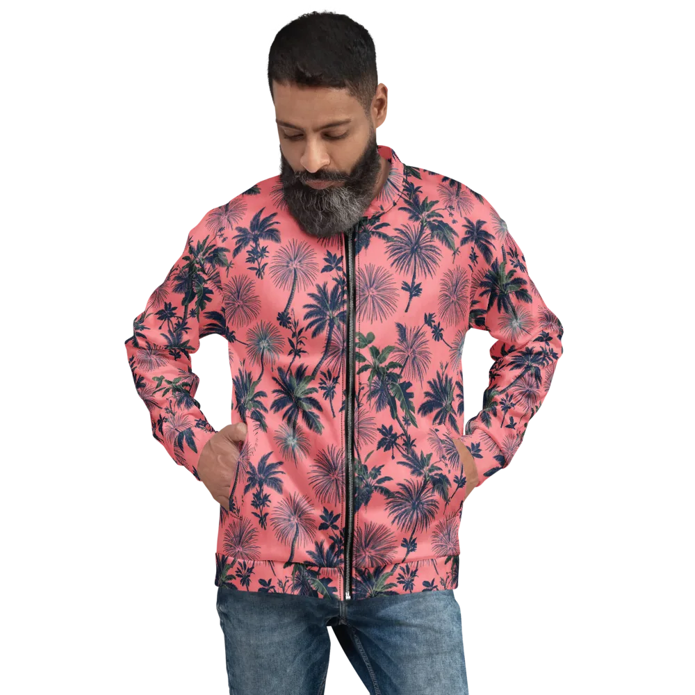 Coral Reverie on Bomber Jacket — Front