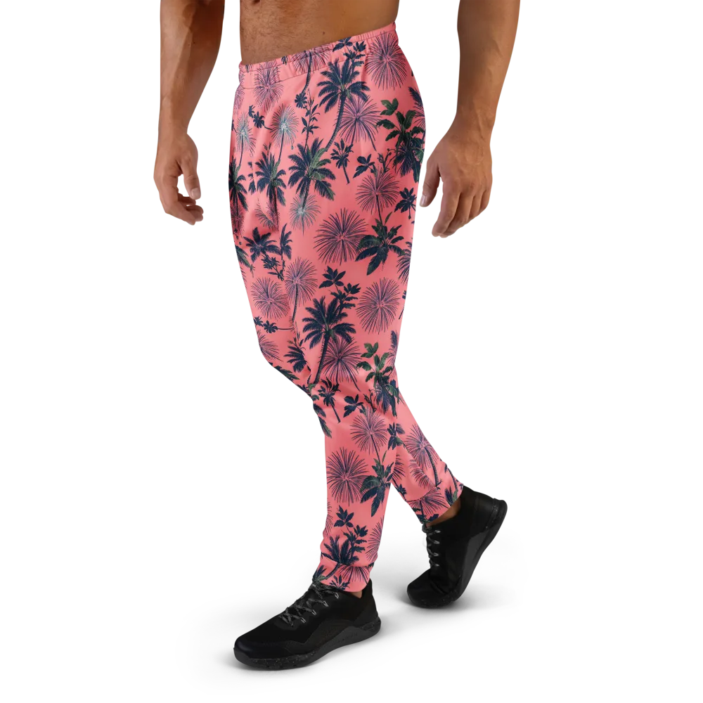 Coral Reverie on Men's Joggers — Left