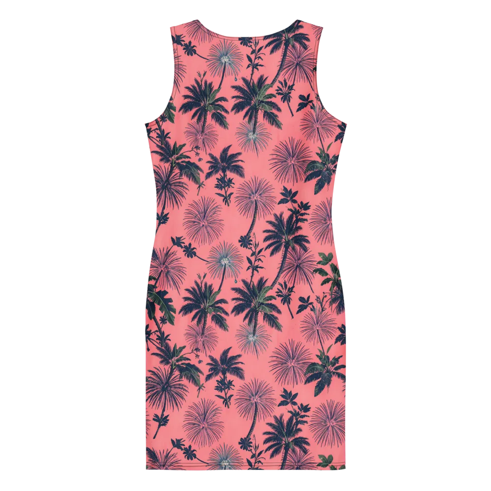 Coral Reverie on Bodycon Dress — Back