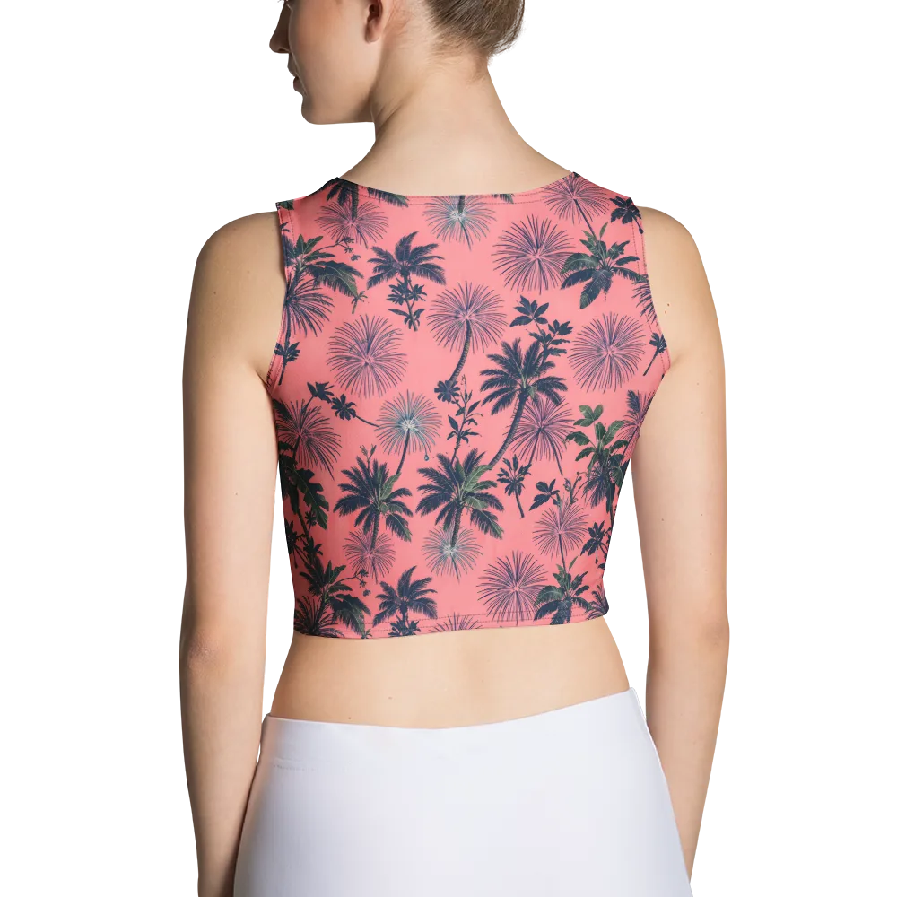 Coral Reverie on Crop Top — Back