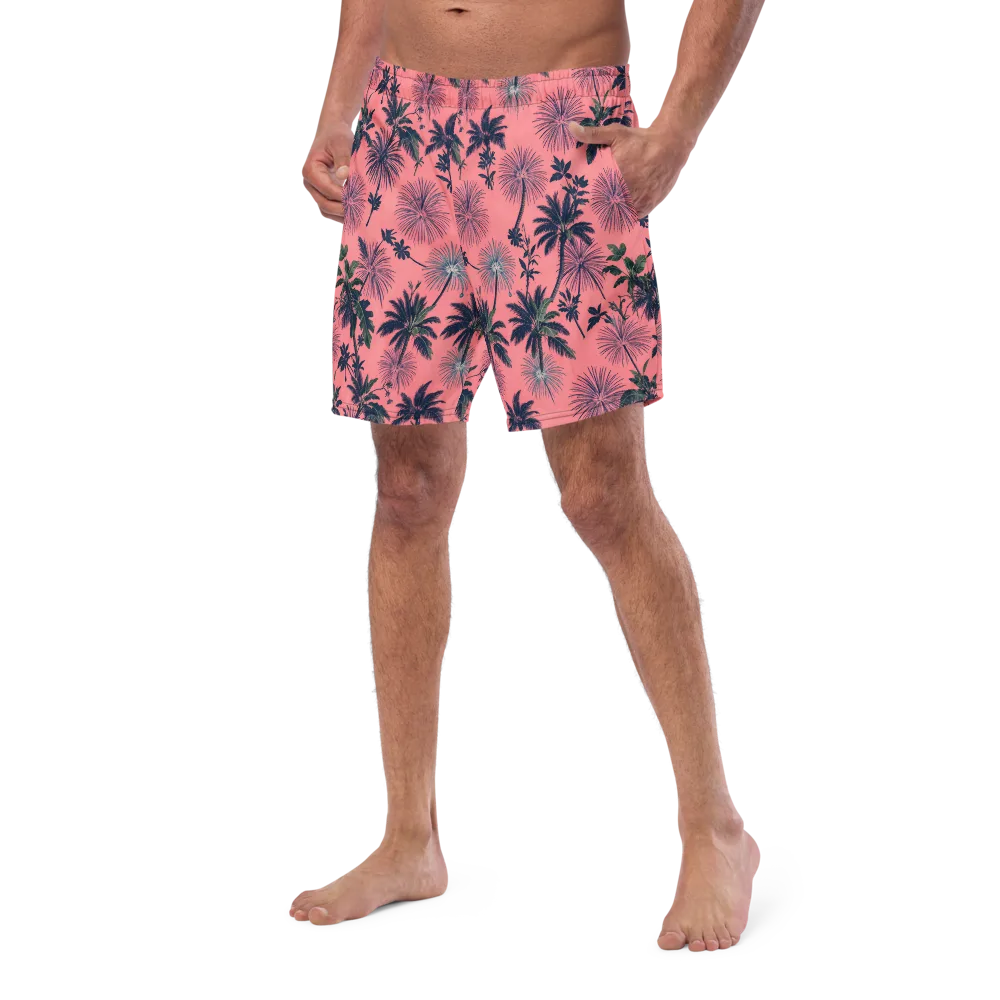 Coral Reverie on Swim Trunks — Left Front