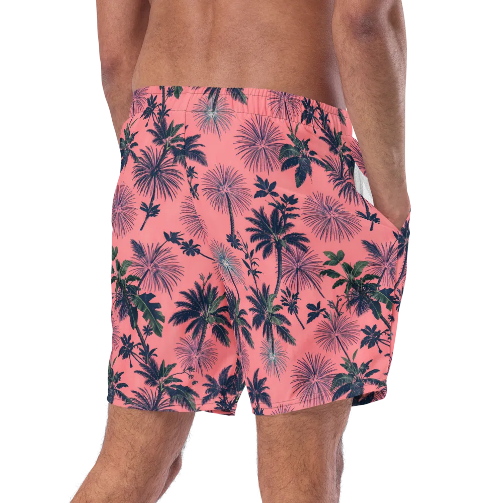 Coral Reverie on Swim Trunks — Right Back