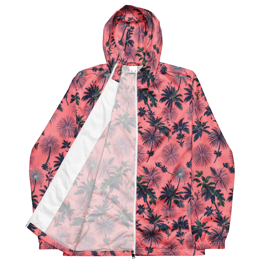 Coral Reverie on Men's Windbreaker — Front