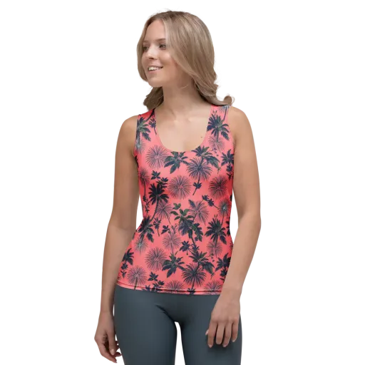 Coral Reverie on a Women's Tank Top