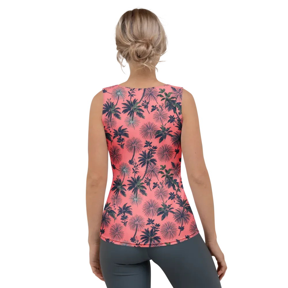 Coral Reverie on Women's Tank Top — Back