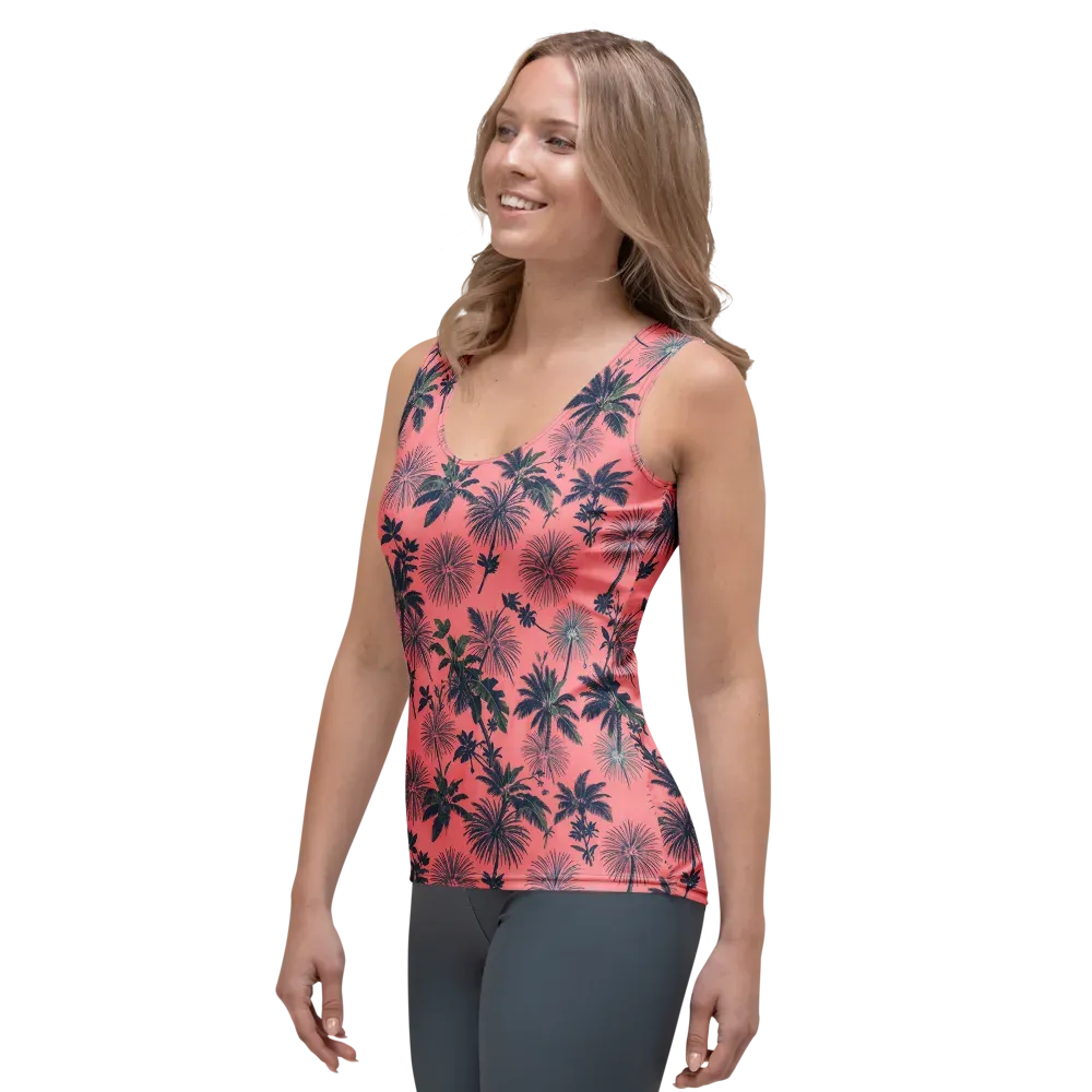 Coral Reverie on Women's Tank Top — Left Front
