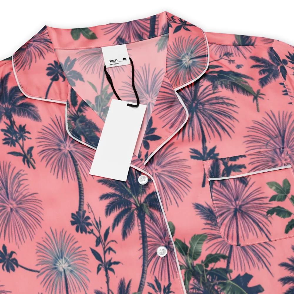 Coral Reverie on Women's Short Sleeve Pajama Top — Product details