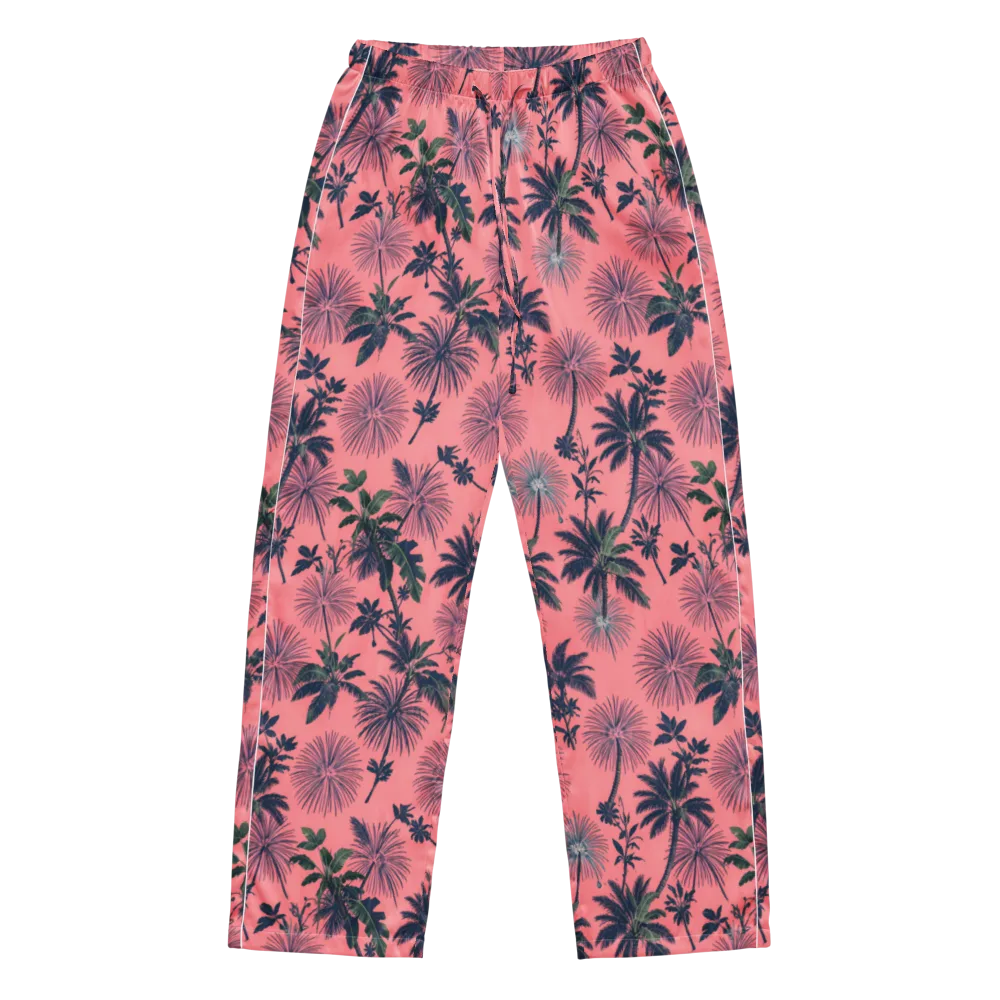 Coral Reverie on Women's Pajama Pants — Front