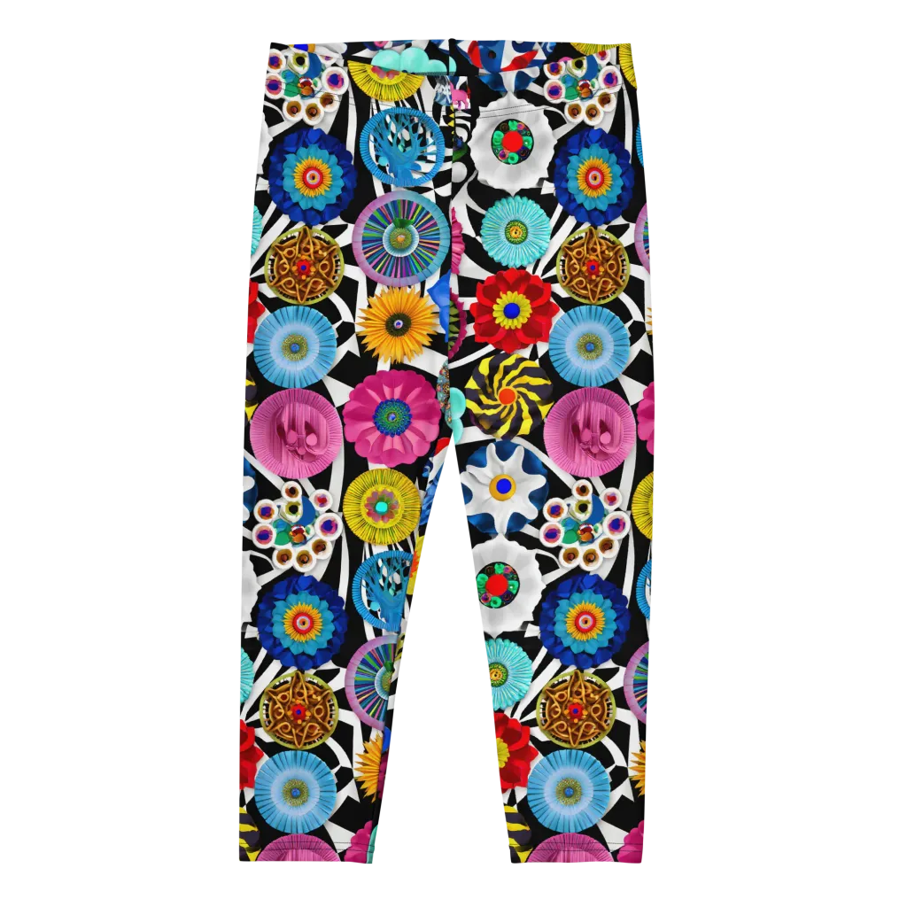 Chromatic Carnival on Capri Leggings — Front