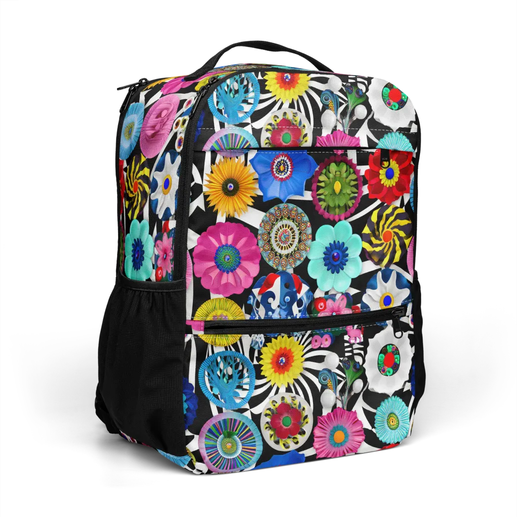 Chromatic Carnival on Utility Backpack — Right Front