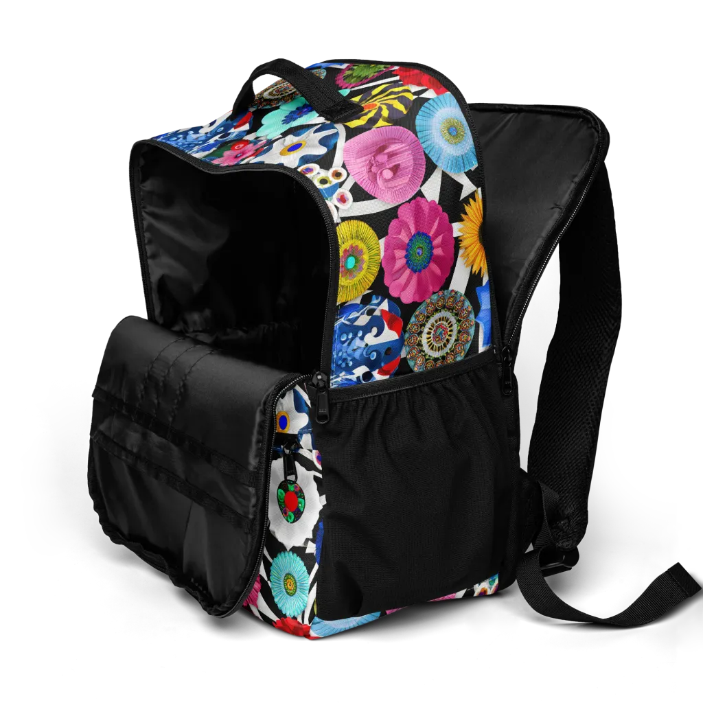 Chromatic Carnival on Utility Backpack — Product details 2